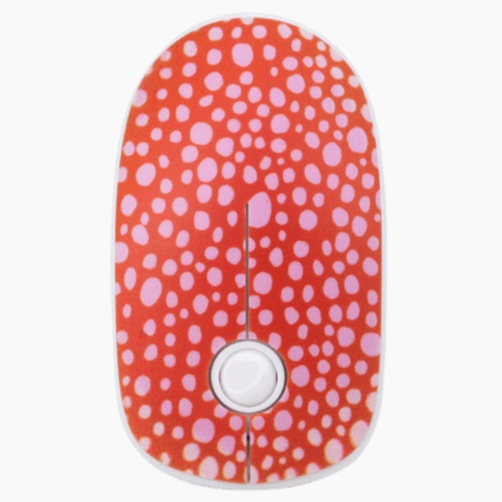 CYLO Printed Mouse Wireless Red and Pink Polka Dot Mouse